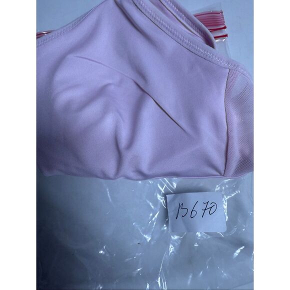 HALSTON Women's Large Seamless Mesh Racer Back Comfort Bra Pink Sz S - Picture 9 of 9